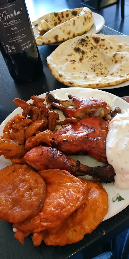 Poulet Et Aubergines Frites